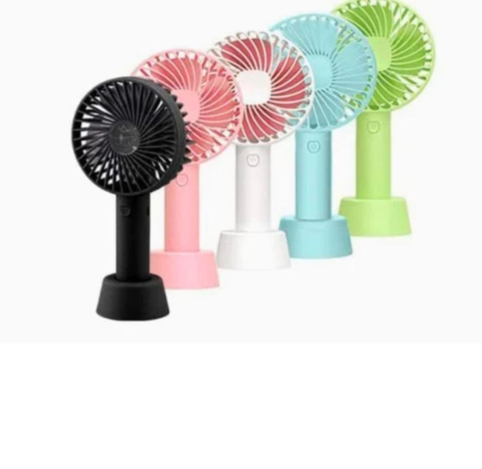 USB Rechargeable Fan | Handheld 3 Speed Strong Wind Electric Small Mini Cooling Fan (random color)