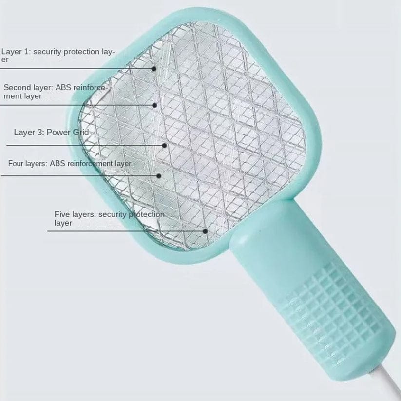 Mini USB Electric Mosquito Racket, Mosquito Swatter UV Light Sharp Sparking Racket
