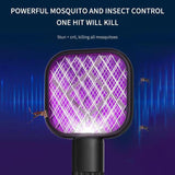 Mini USB Electric Mosquito Racket, Mosquito Swatter UV Light Sharp Sparking Racket